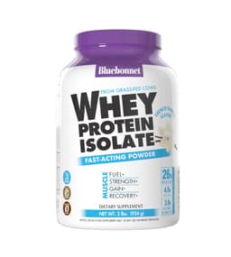BlueBonnet Whey Protein Isolate Powder from Grass Fed Cows BlueBonnet protein powder