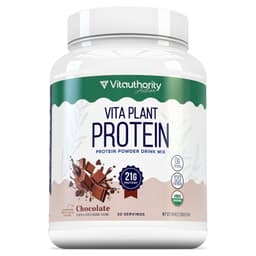 Vitauthority Organic Plant Based Protein for Women Complete Vegan Protein Powder with BCAAs & MCTs Vitauthority protein powder