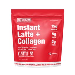 STRONG COFFEE COMPANY Daybreaker Instant Latte with Collagen STRONG COFFEE COMPANY protein powder