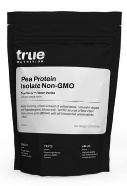 True Nutrition Pea Protein Isolate Non-GMO True Nutrition protein powder