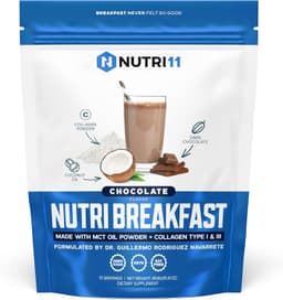 NutriBreakfast by Nutrillermo Keto Hydrolyzed Collagen Peptides Protein Powder with MCT Oil Nutri11 protein powder
