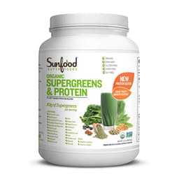 Sunfood Organic Supergreens & Protein Sunfood Superfoods protein powder