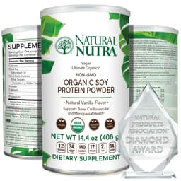 Natural Nutra Organic Vegan Plant Based Soy Protein Powder Natural Nutra protein powder