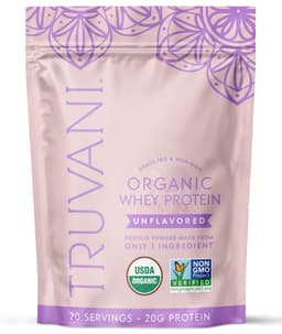 Truvani Organic Whey Protein Powder Truvani protein powder
