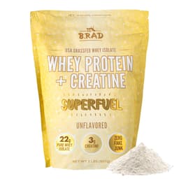 B.rad Grass-Fed Whey Protein Isolate with Creatine Superfuel Powder B.rad protein powder