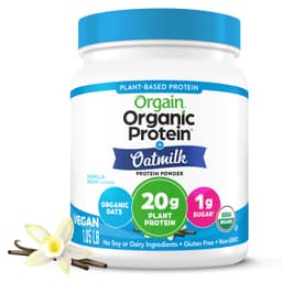 Orgain Organic Vegan Protein Powder + Oat Milk Orgain protein powder