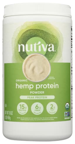 Nutiva Organic Cold-Pressed Raw Hemp Seed Protein Powder, Peak Protein Nutiva protein powder