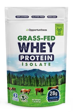 Opportuniteas Grass Fed Whey Protein Isolate Powder Opportuniteas protein powder