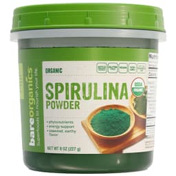 BareOrganics Spirulina Powder BareOrganics protein powder