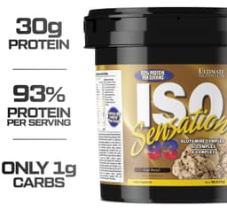 Ultimate Nutrition Iso Sensation 93 Fat Free Whey Protein Isolate Powder with Glutamine Ultimate Nutrition protein powder